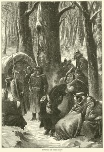 Biwak im Schnee, November 1870