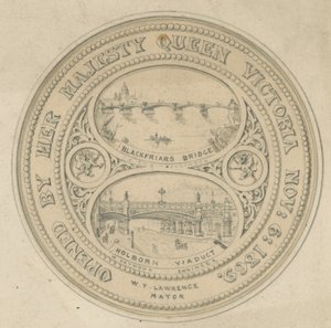Blackfriars-Brücke und Holborn-Viadukt