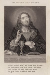 Segnung des Brotes (Gravur) von English School