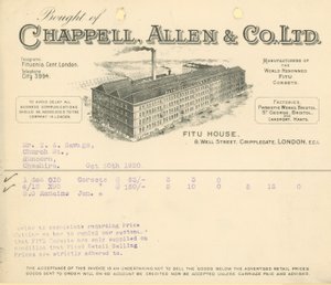 Gekauft von Chappell Allen & Co Ltd von English School