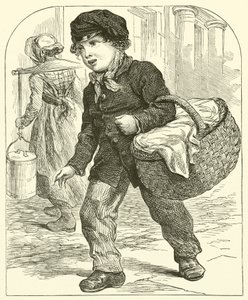 Junge mit Korb (Gravur)