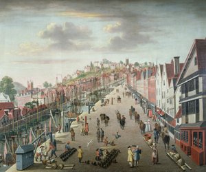 Bristol Docks und Kai, um 1760