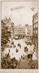 Britisches Luftschiff über Leicester Square, 22. September 1914, 1914-19