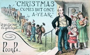 Britische Weihnachtskarte von English School