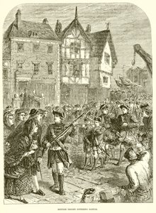 Britische Truppen betreten Boston