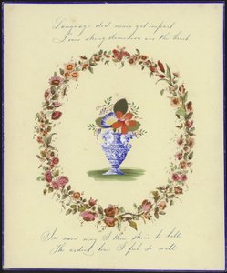 Britische Valentinskarte von English School