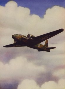 Britischer Vickers Wellington Bomber im Flug