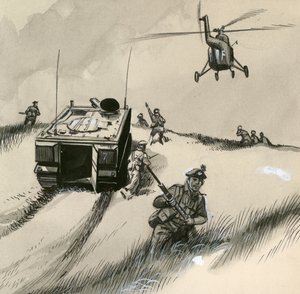Britische Soldaten der 1960er Jahre von English School