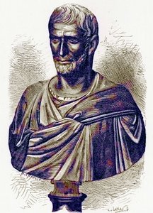 Brutus, Büste im Kapitol, Illustration aus Geschichte Roms von Victor Duruy, veröffentlicht 1884