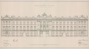 Buckingham Palace, Ansicht der Ostfassade von English School