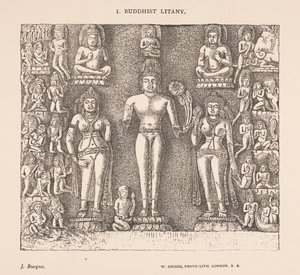 Buddhistische Litanei, aus Die Höhlentempel von Indien von James Fergusson und J. Burgess