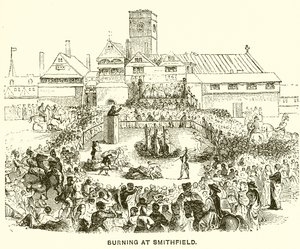 Verbrennung in Smithfield von English School
