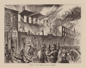 Brand des Theatre Royal, Glasgow von English School