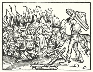 Verbrennung der Juden zur Zeit der Pest