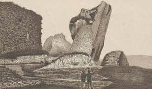 Caerphilly Castle, Schiefer Turm von English School