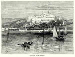 Cagliari vom Meer aus