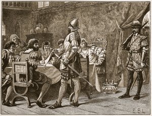 Gefangennahme der FitzGeralds, Illustration aus Cassells Illustrierter Geschichte Englands von English School