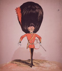 Karikatur eines Offiziers der Coldstream Guards, aus 