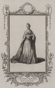 Caroline Mathilde, Königin von Dänemark von English School