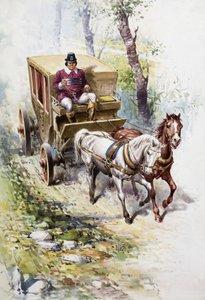 Von Pferden gezogener Wagen