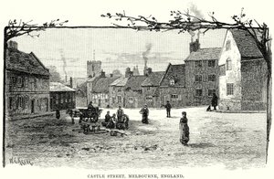 Castle Street, Melbourne, England (Gravur)
