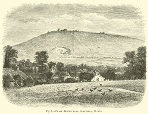 Kreidehügel bei Clanfield, Hants von English School