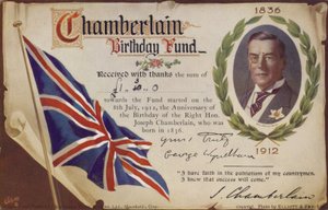 Chamberlain Geburtstagsfonds von English School