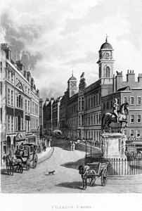 Charing Cross, Blick auf den Strand, 1811 von English School