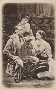 Charles Dickens (1812-1870), englischer Romanautor von English School