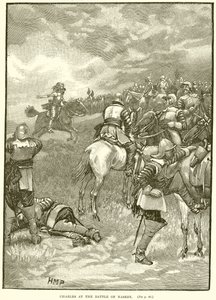 Charles in der Schlacht von Naseby von English School