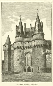 Schloss von Vitre, Tor (Gravur)