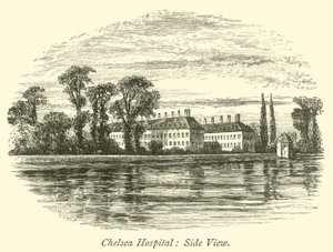 Chelsea-Krankenhaus, Seitenansicht von English School