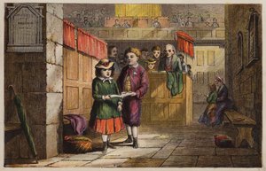 Kinder in einer Kirche