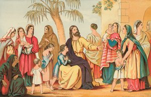 Christus segnet die kleinen Kinder