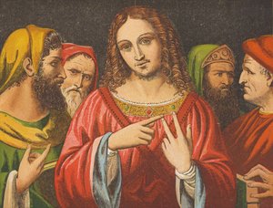 Christus im Streit mit den Gelehrten von English School