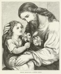 Christus empfängt ein Kind von English School