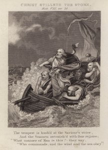 Christus stillt den Sturm, Matthäus VIII, Vers 26