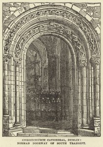 Christchurch-Kathedrale, Dublin, normannisches Portal des Südquerhauses von English School