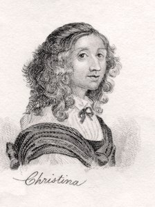 Christina von Schweden, aus Crabbs Historical Dictionary, veröffentlicht 1825 von English School