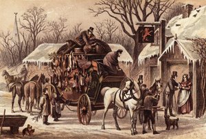 Weihnachtszeit auf der Straße