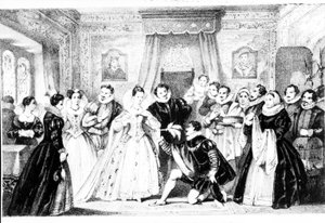 Weihnachten am Hof von Königin Elisabeth I. von English School