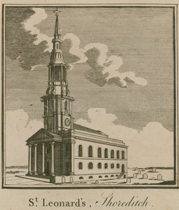 Kirche St. Leonard, Shoreditch von English School
