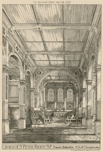 Kirche St. Peter, Regent Square, London, vorgeschlagene Restaurierung von English School