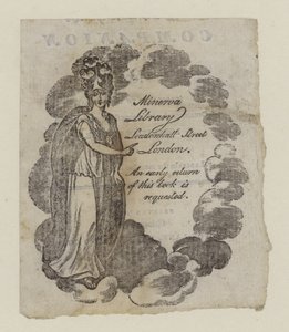 Leihbibliotheken, Minerva Bibliothek, Visitenkarte von English School