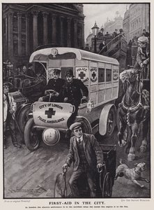 Elektrischer Krankenwagen der City of London Police von English School