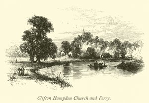 Clifton Hampden Kirche und Fähre