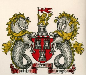Wappen, Newcastle-upon-Tyne, England von English School