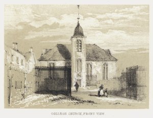 College Kirche, Vorderansicht (Stich)