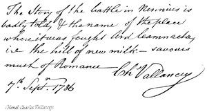 Oberst Charles Vallancey