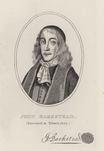 Colonel John Barkstead (Gravur) von English School